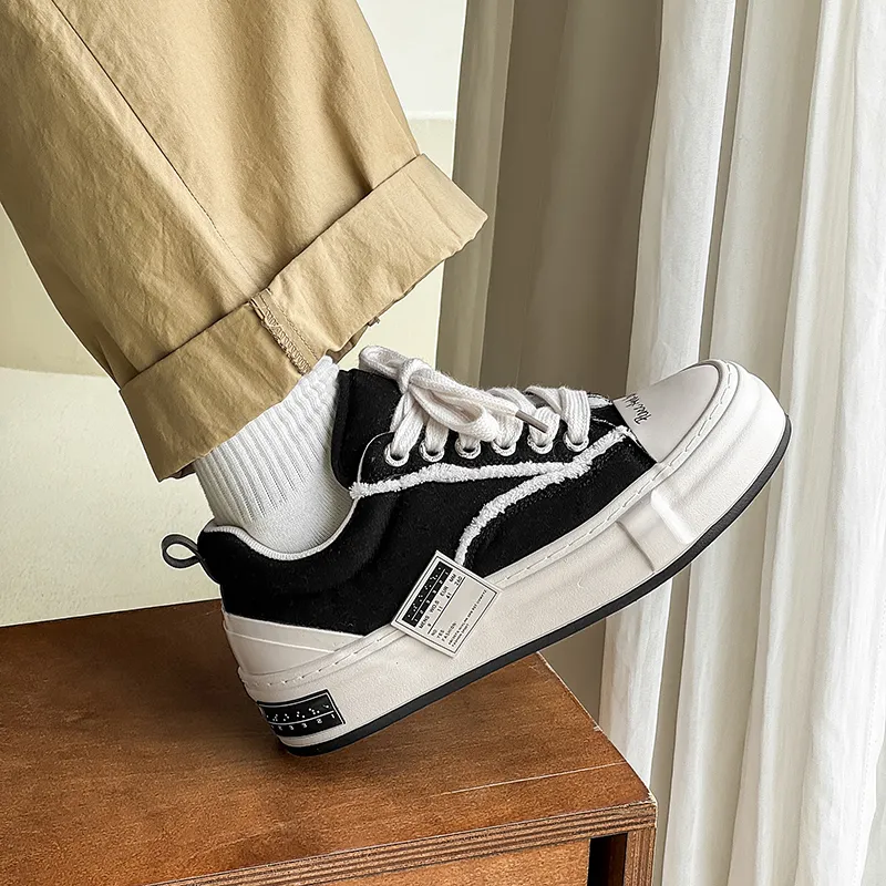 AMICNIEGD Breathable And Wear resistant Low Top Canvas Shoes Men's-4