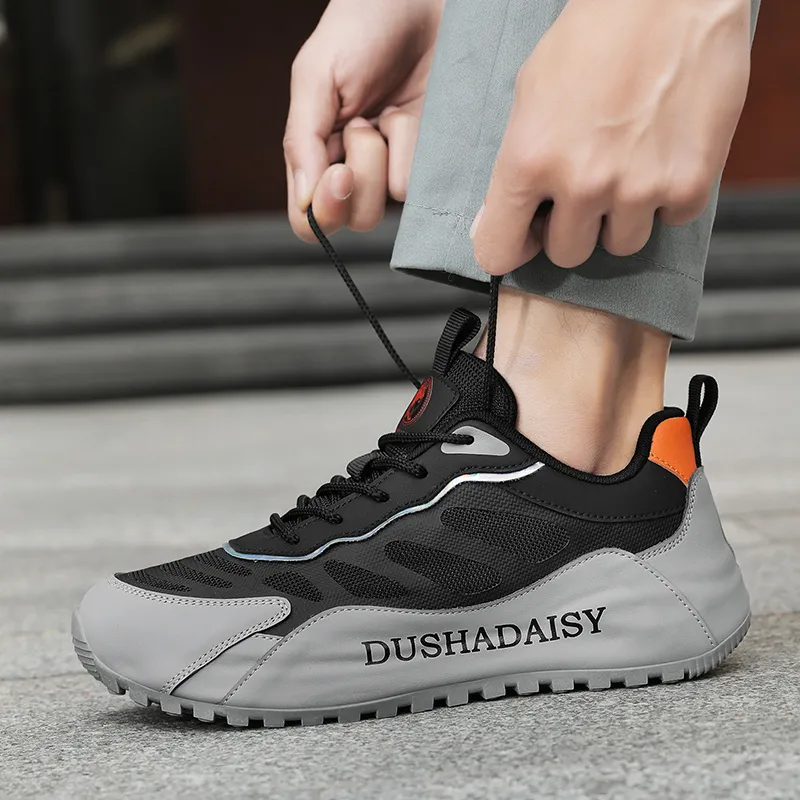 AMICNIEGD Slip Resistant, Abrasion Resistant, Breathable Low Top Casual Shoes Unisex-8