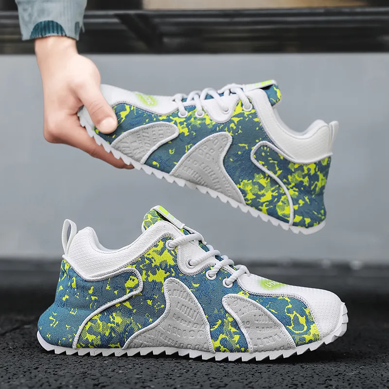 AMICNIEGD Anti Slip And Wear Resistant Lightweight Low Top Chunky Sneakers Men's-16