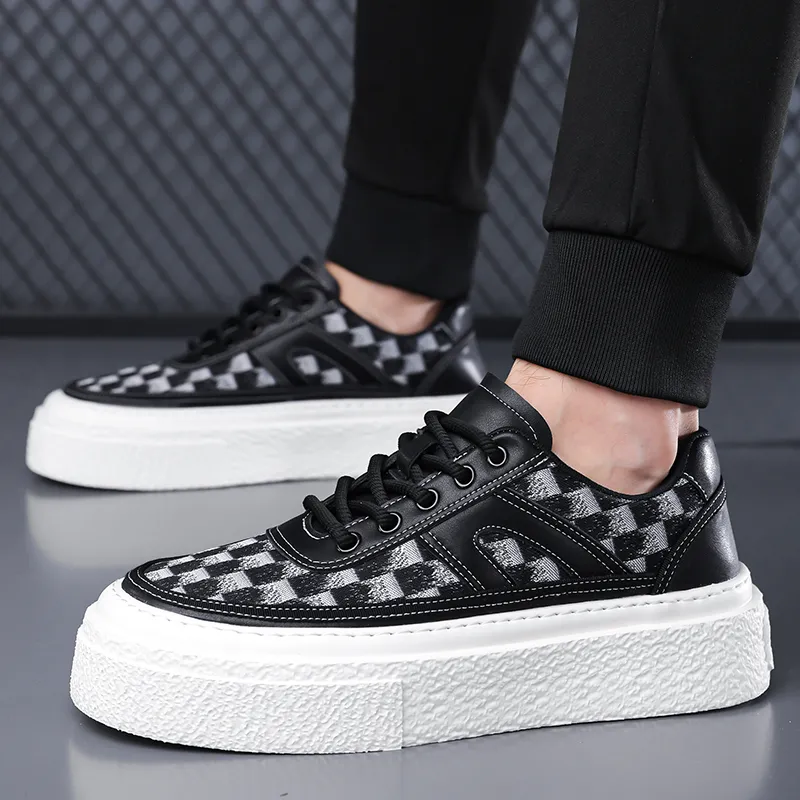 AMICNIEGD Slip Resistant Shock Absorbers With Abrasion Resistant Properties Low Top Skateboard Shoes Men's-9