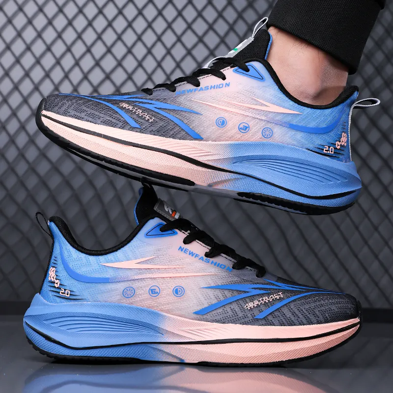 AMICNIEGD Breathable And Slip Resistant Low Top Training Physical Fitness Test Physical Exam Running Shoes Men's-3