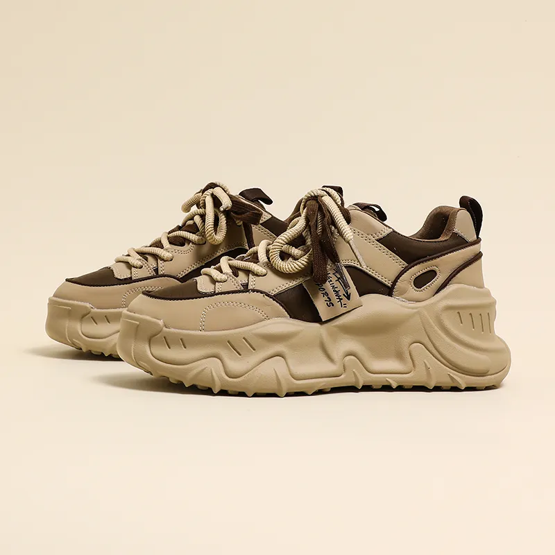 AMICNIEGD Cushioning Wear-Resistant Balance Low-Top Chunky Sneakers Women's-11