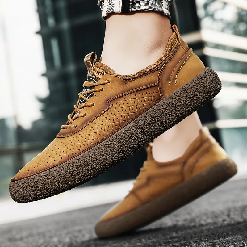 AMICNIEGD Slip Resistant, Abrasion Resistant, Breathable Low Top Casual Shoes Men's-3