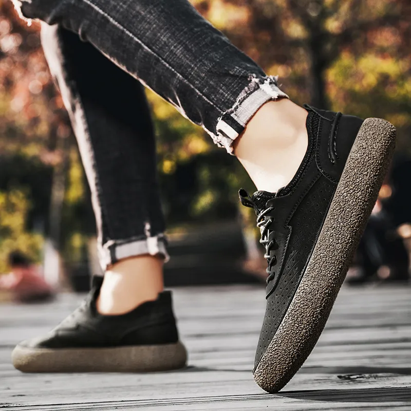 AMICNIEGD Slip Resistant, Abrasion Resistant, Breathable Low Top Casual Shoes Men's-7