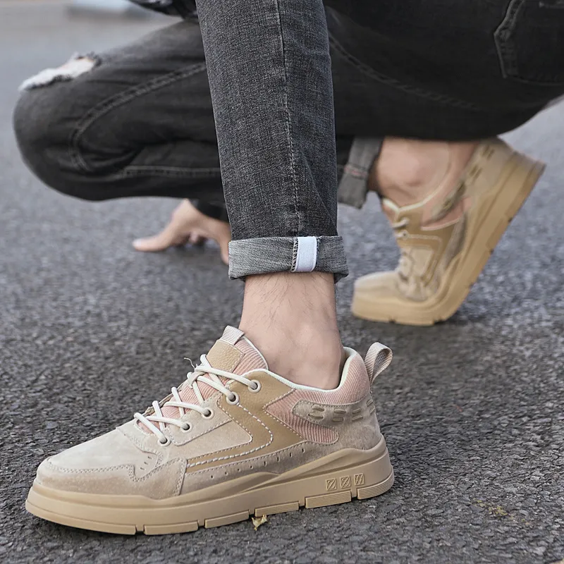 AMICNIEGD Anti Slip Wear Resistant Low Top Casual Shoes Men's-5