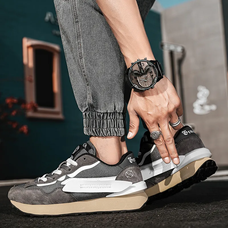AMICNIEGD Breathable And Wear resistant Low Top Casual Shoes Men's-23
