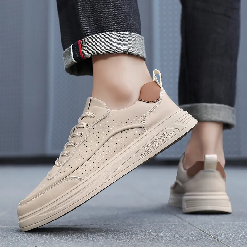 AMICNIEGD Breathable And Slip Resistant Low Top Skateboard Shoes Men's-8