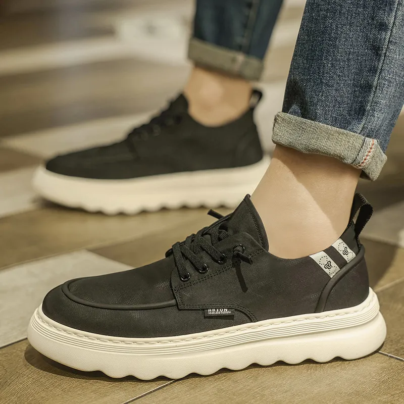 AMICNIEGD Slip Resistant, Abrasion Resistant, Breathable Low Top Casual Shoes Men's-4