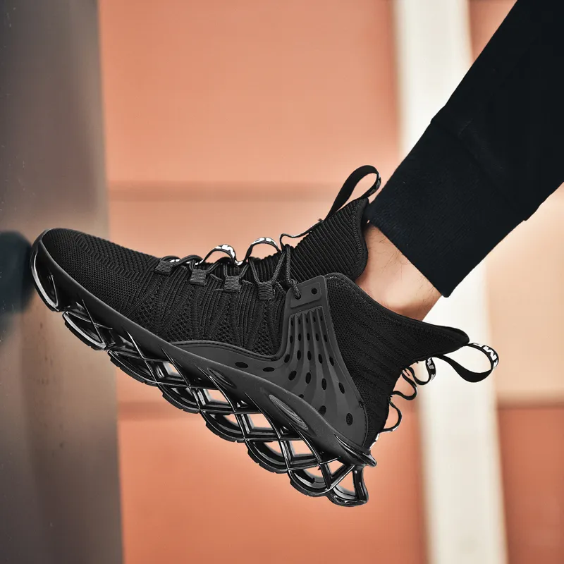 AMICNIEGD Shock Absorbers With Slip Resistant And Abrasion Resistant Properties High Top Casual Shoes Men's-9