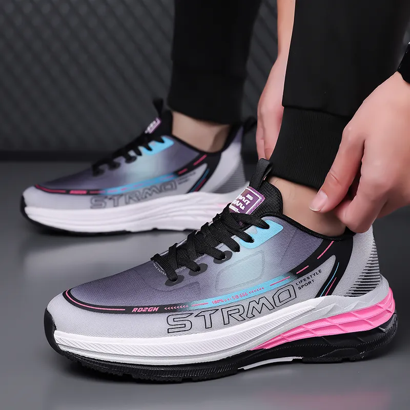 AMICNIEGD Slip Resistant, Abrasion Resistant, And Balanced Low Top Casual Training Racing Running Shoes Men's-8