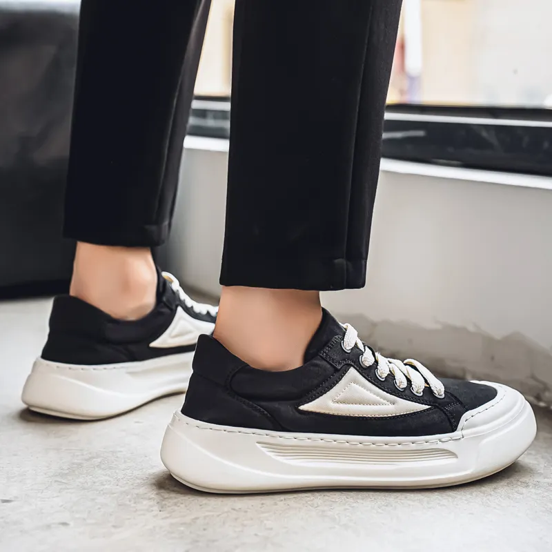 Slip Resistant, Abrasion Resistant, Breathable Low Top Essential Canvas Shoes For Casual Wear Men's-3