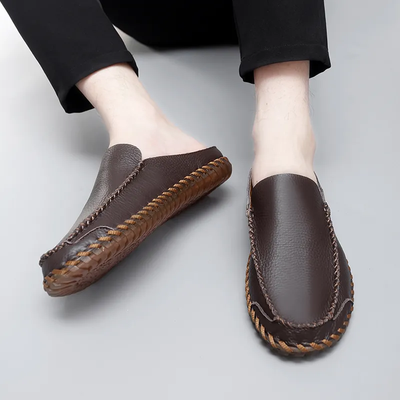 AMICNIEGD Quiet Slip Resistant Closed Toe Slippers Men's-3