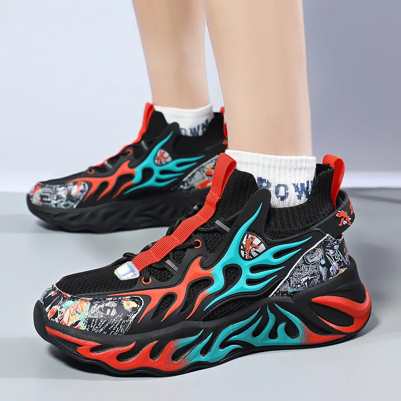 AMICNIEGD Breathable And Slip Resistant Mid Top Casual Shoes Unisex-15