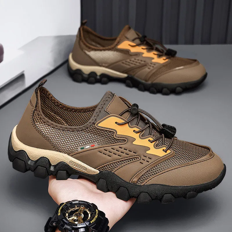 AMICNIEGD Cut Resistant Coverage Cushioning River Trekking Shoes Men's-10