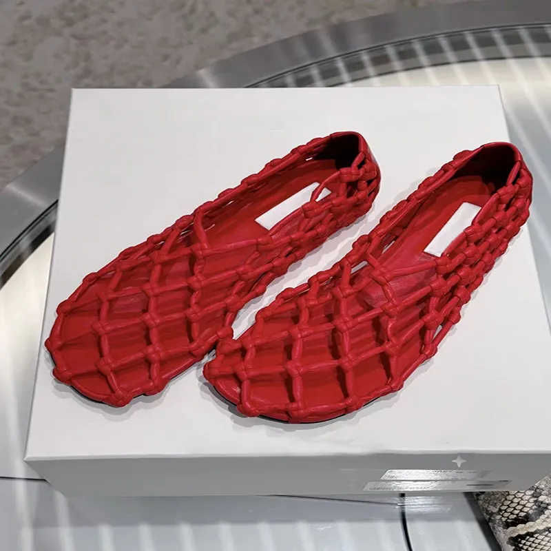 AMICNIEGD Beach Sandals Women's Red-3