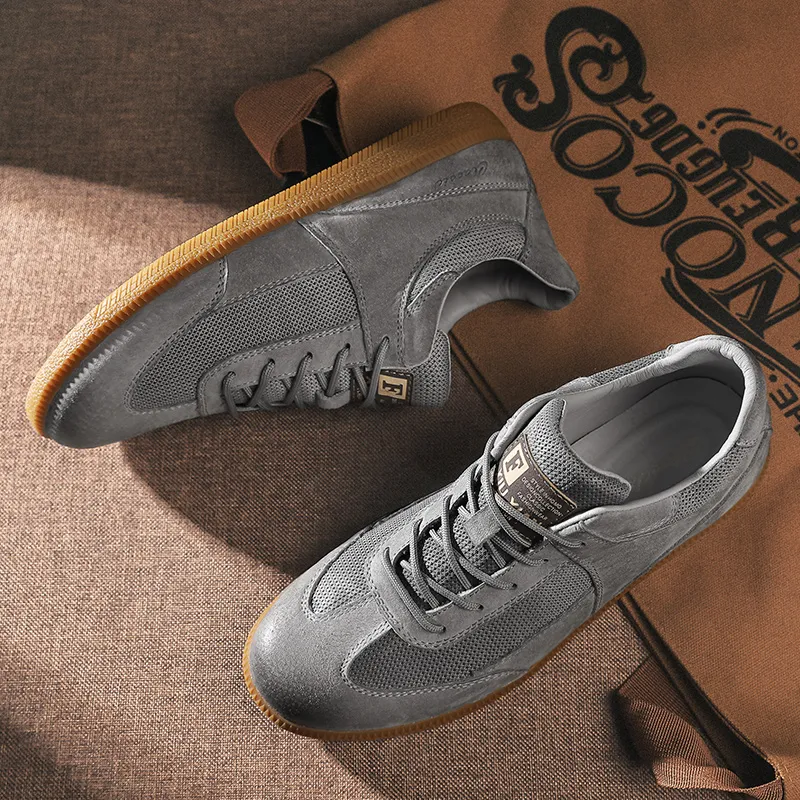 AMICNIEGD Breathable And Wear resistant Low Top Skateboard Shoes Men's-7