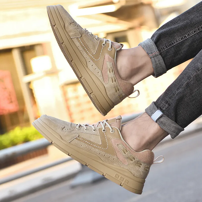 AMICNIEGD Anti Slip Wear Resistant Low Top Casual Shoes Men's-6