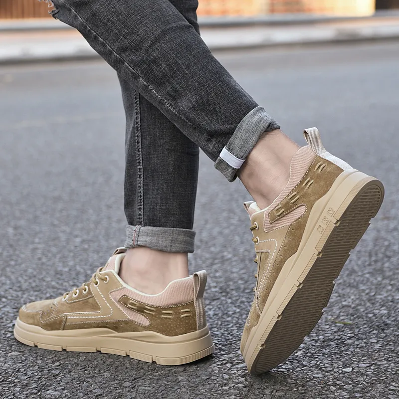AMICNIEGD Anti Slip Wear Resistant Low Top Casual Shoes Men's-10