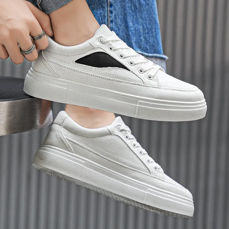 AMICNIEGD Non slip Wear resistant Shock Absorption Low Top Casual Shoes Men's-3