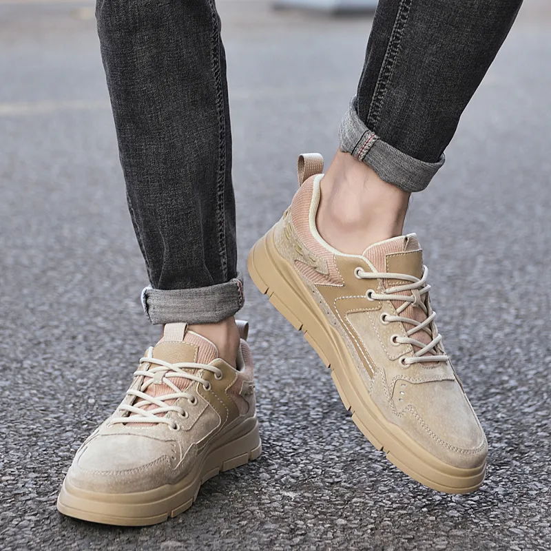 AMICNIEGD Anti Slip Wear Resistant Low Top Casual Shoes Men's-4