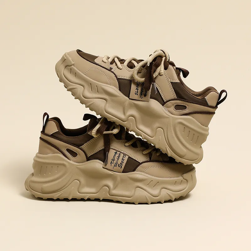 AMICNIEGD Cushioning Wear-Resistant Balance Low-Top Chunky Sneakers Women's-8