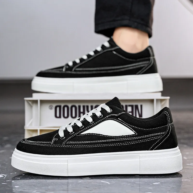 AMICNIEGD Non slip Wear resistant Shock Absorption Low Top Casual Shoes Men's-8