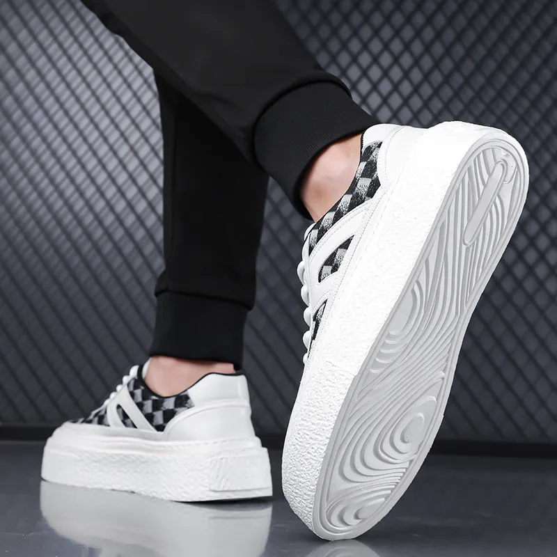 AMICNIEGD Slip Resistant Shock Absorbers With Abrasion Resistant Properties Low Top Skateboard Shoes Men's-2