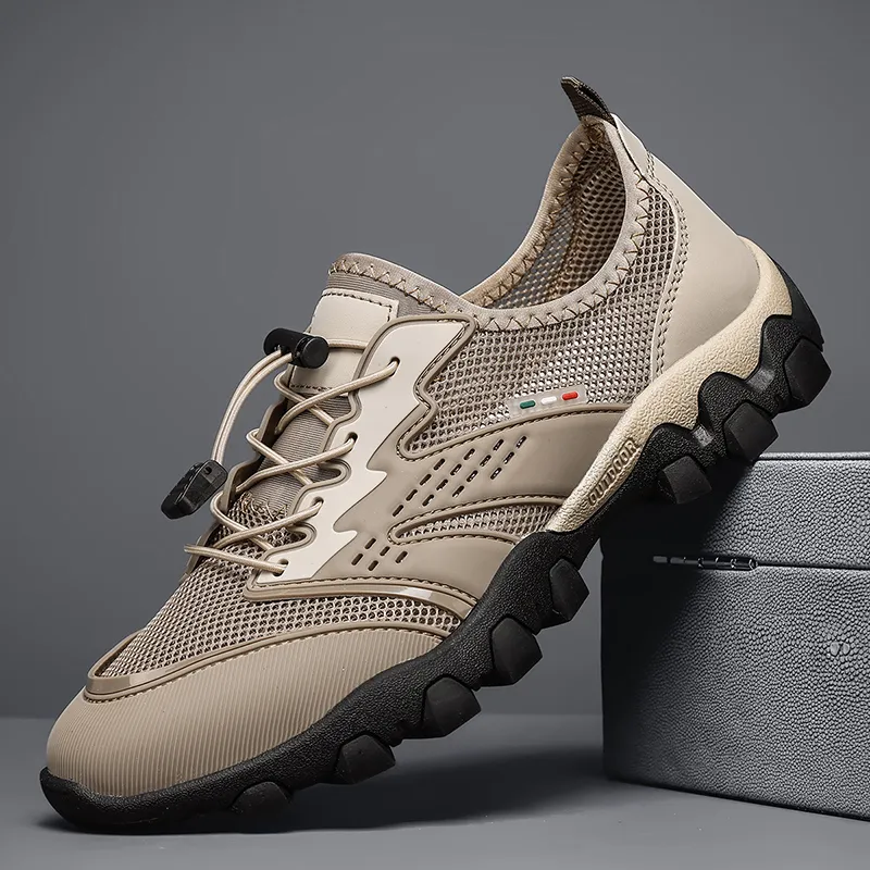AMICNIEGD Cut Resistant Coverage Cushioning River Trekking Shoes Men's-2