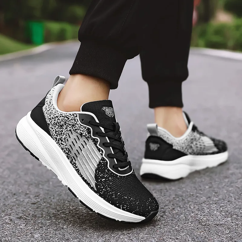AMICNIEGD Slip Resistant, Abrasion Resistant, Breathable Low Top Training Racing Running Shoes Unisex-4