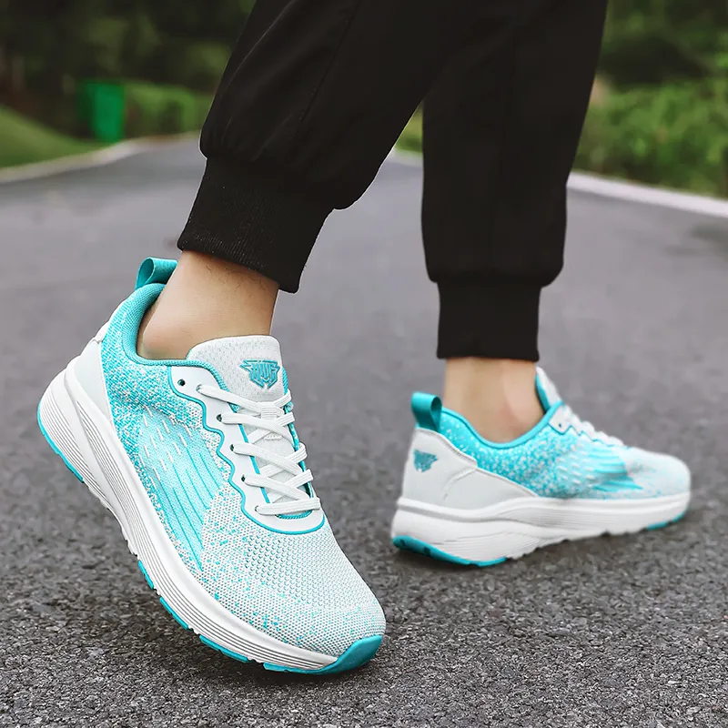 AMICNIEGD Slip Resistant, Abrasion Resistant, Breathable Low Top Training Racing Running Shoes Unisex-11