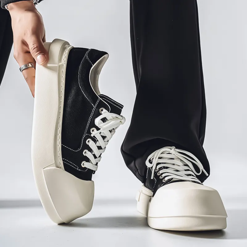 AMICNIEGD Coverage Balance Height Increase Low Top Skateboard Shoes Men's-1