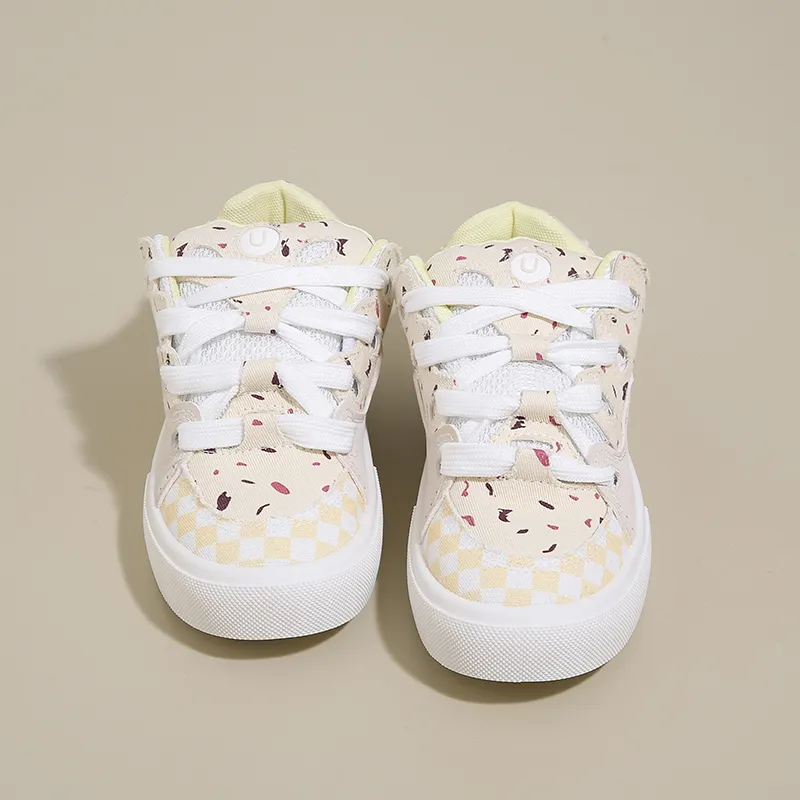 AMICNIEGD Breathable Wear Resistant Slip Resistant Low Top Canvas Shoes Women's-5
