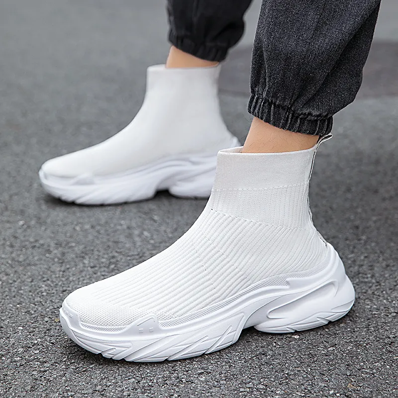AMICNIEGD Coverage Breathable High Top Casual Shoes Men's-3