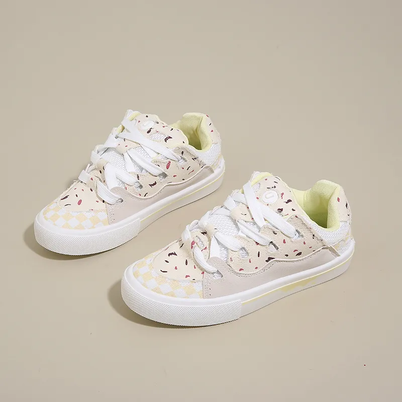 AMICNIEGD Breathable Wear Resistant Slip Resistant Low Top Canvas Shoes Women's-6