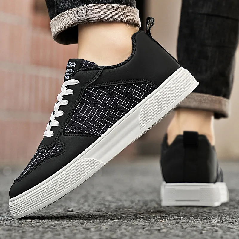AMICNIEGD Breathable And Slip Resistant Low Top Skateboard Shoes Men's-10