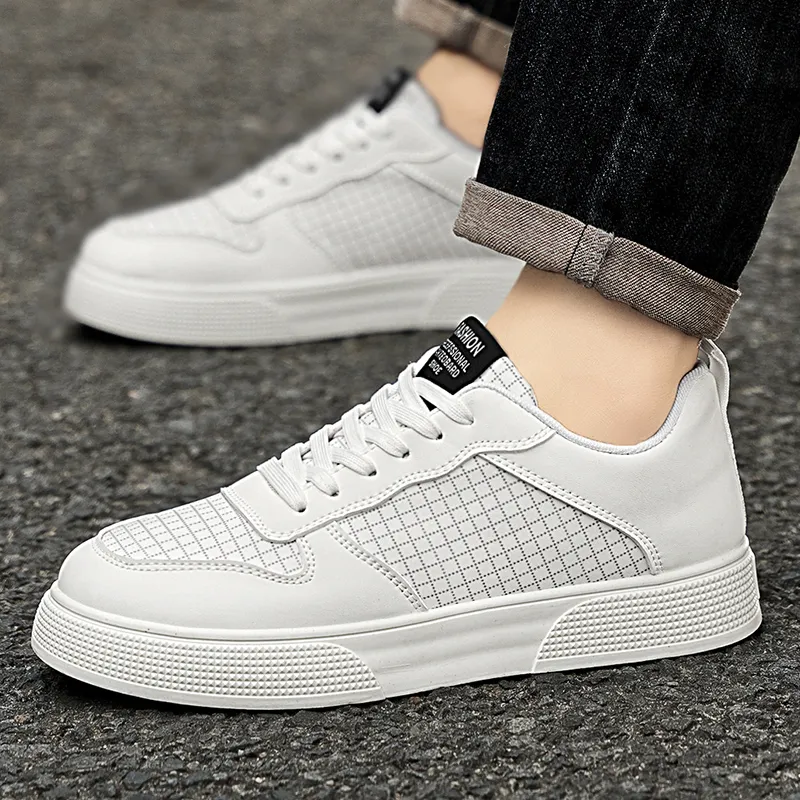 AMICNIEGD Breathable And Slip Resistant Low Top Skateboard Shoes Men's-5
