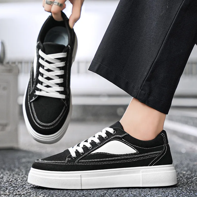 AMICNIEGD Non slip Wear resistant Shock Absorption Low Top Casual Shoes Men's-10