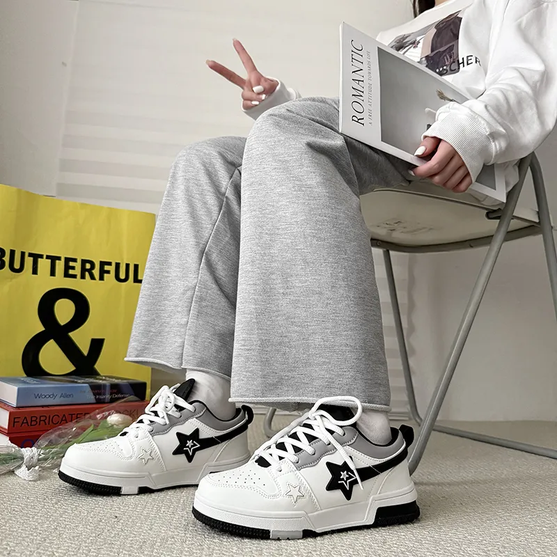 AMICNIEGD Breathable And Wear resistant Low Top Skateboard Shoes Unisex-10