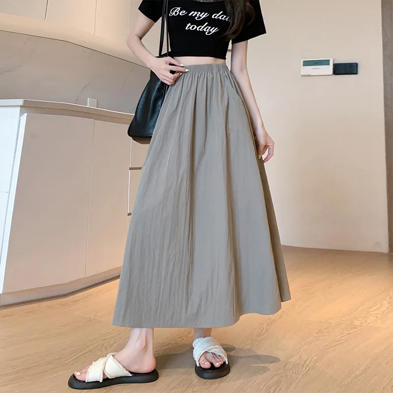 Lulifama Casual Long Skirt Women's-12