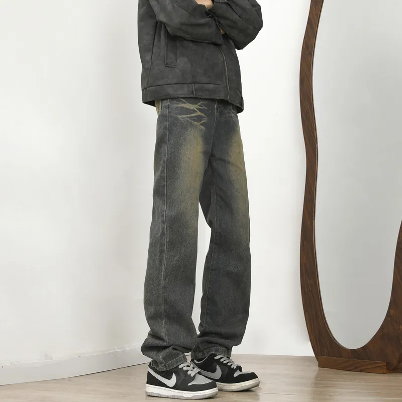 Lulifama Jeans Unisex Vintage Blue-3