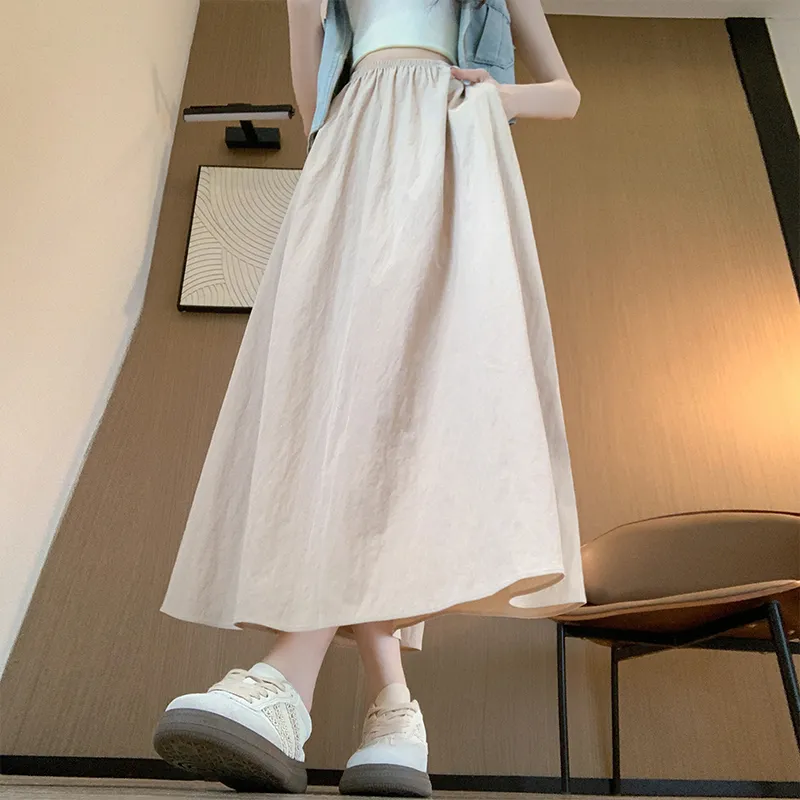Lulifama Casual Long Skirt Women's-6