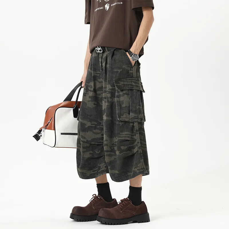 Lulifama Cargo Shorts Unisex Camouflage-3