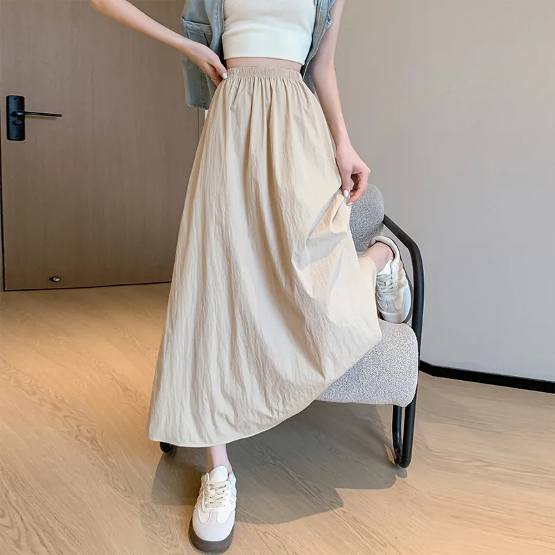 Lulifama Casual Long Skirt Women's-5
