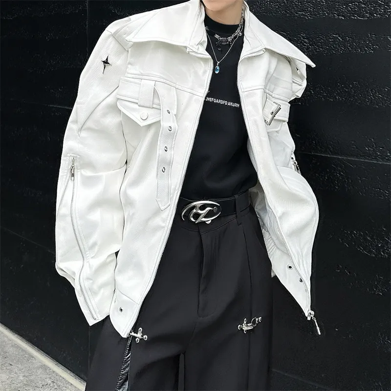 Lulifama Leather Jackets Coats Unisex-2