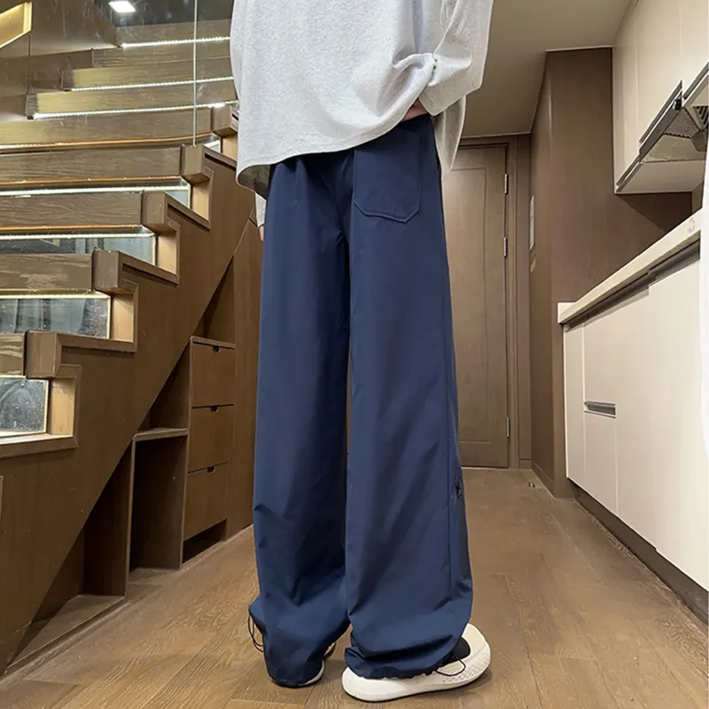 PAINT STAIN Casual Pants Unisex Classic Black-17