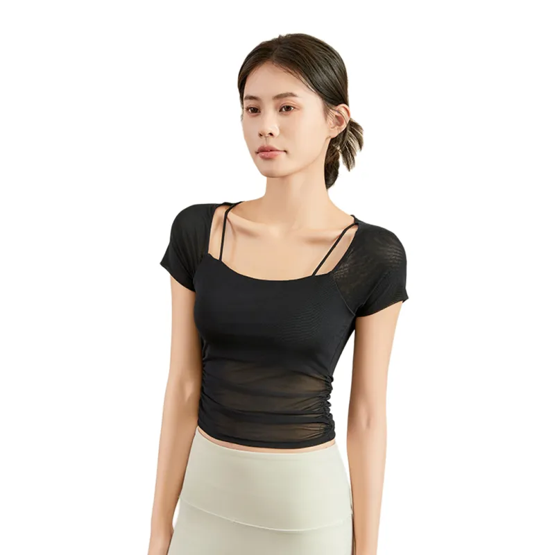 Lulifama Yoga T Shirts Women's-4