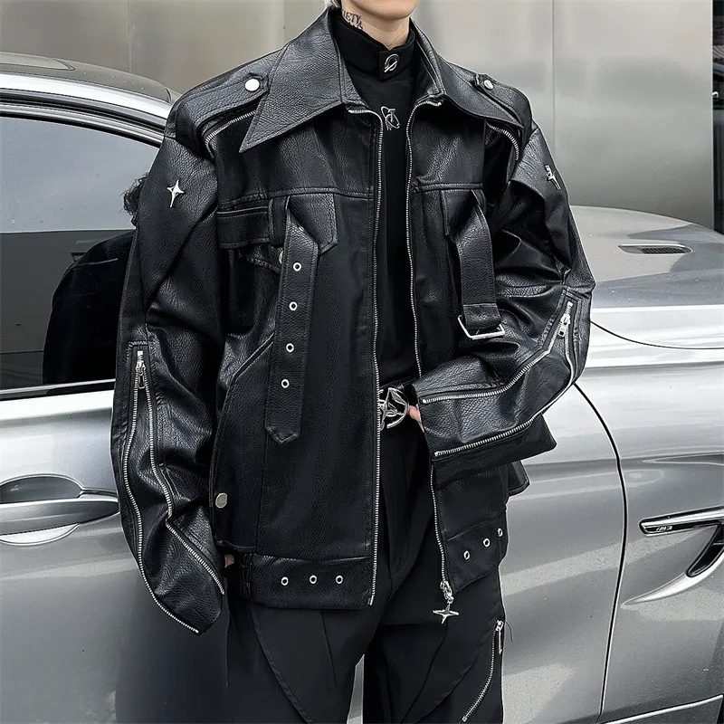 Lulifama Leather Jackets Coats Unisex-6