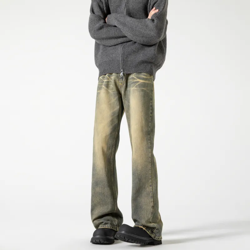 Lulifama Jeans Unisex Yellow Mud-2