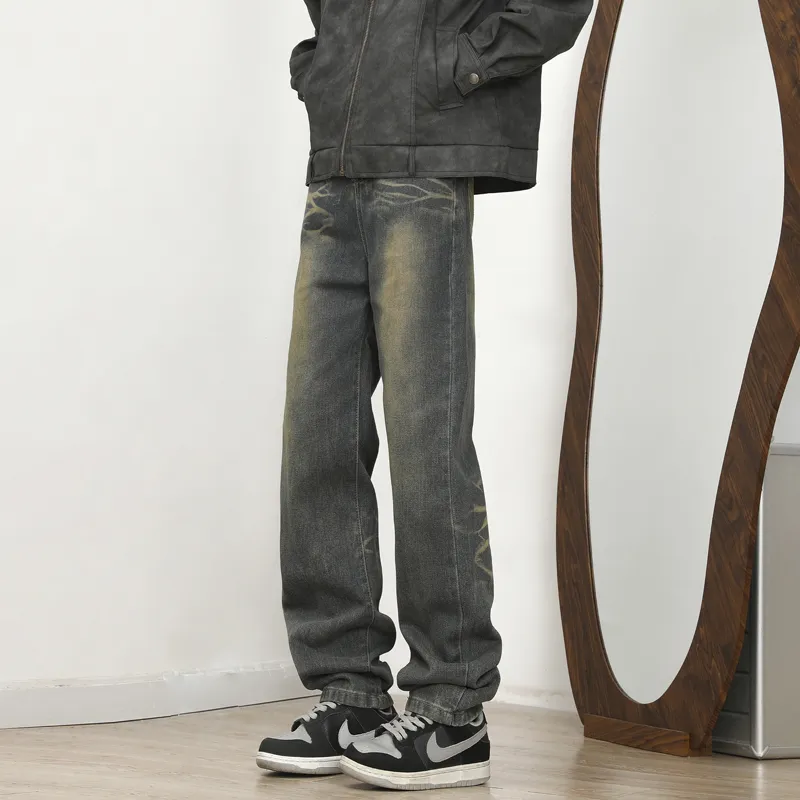 Lulifama Jeans Unisex Vintage Blue-1