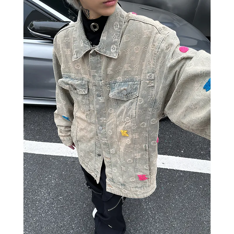 Lulifama Denim Jacket Unisex Yellow Mud-1
